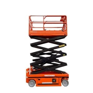 Scissor lift electric rental 5m to 12m UAE - Noor Access Rental
